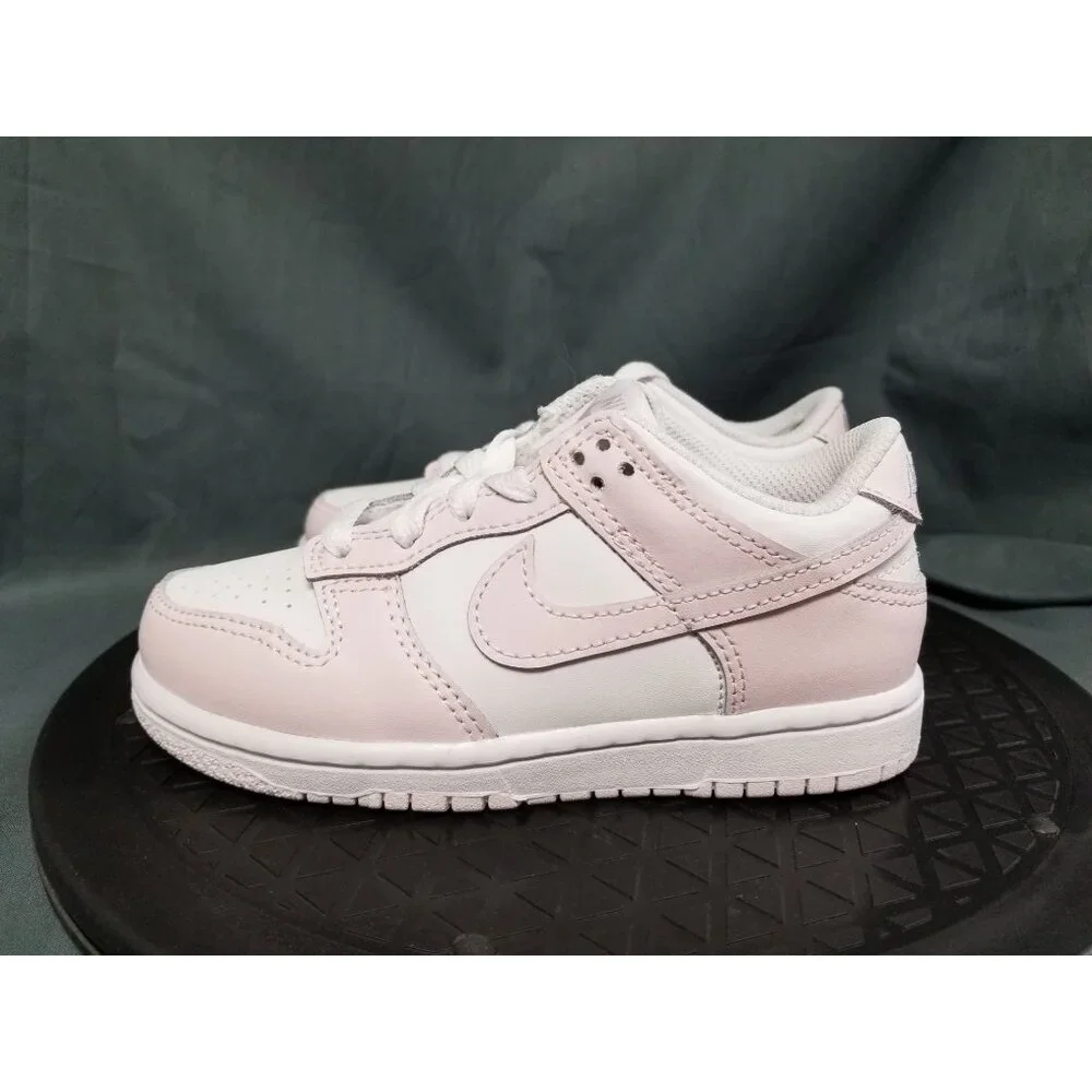 Nike Dunk Low White Light Violet (PS) Girls Size 11c NEW IN BOX! - Picture 5 of 13